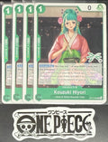 4x One Piece OP12-028 R - Kouzuki Hiyori - EN - Regular - Play Set - LD01 - NM/M