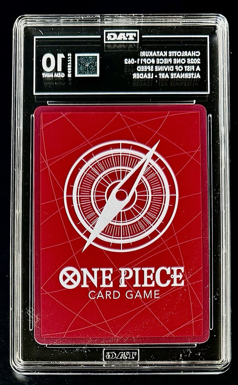 TAG 10 One Piece OP11-062 L* Charlotte Katakuri - Alt Art - EN - Foil - Graded
