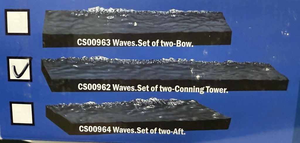 Collectors Showcase U-96 Waves. Set of Two-Conning Tower. CS00962 - MIB