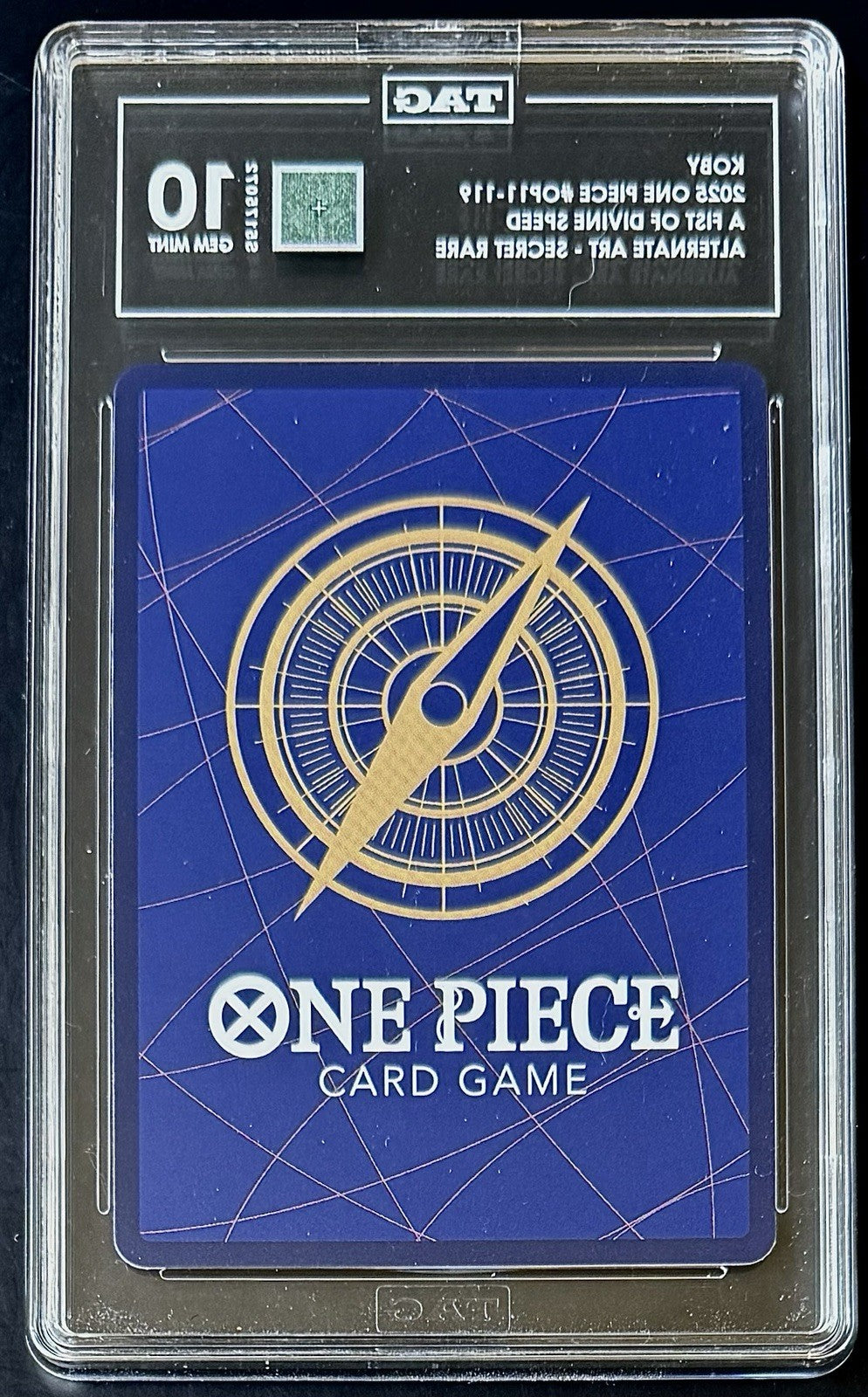 TAG 10 One Piece OP11-119 SEC* Koby - Alt Art - EN - Foil - Graded
