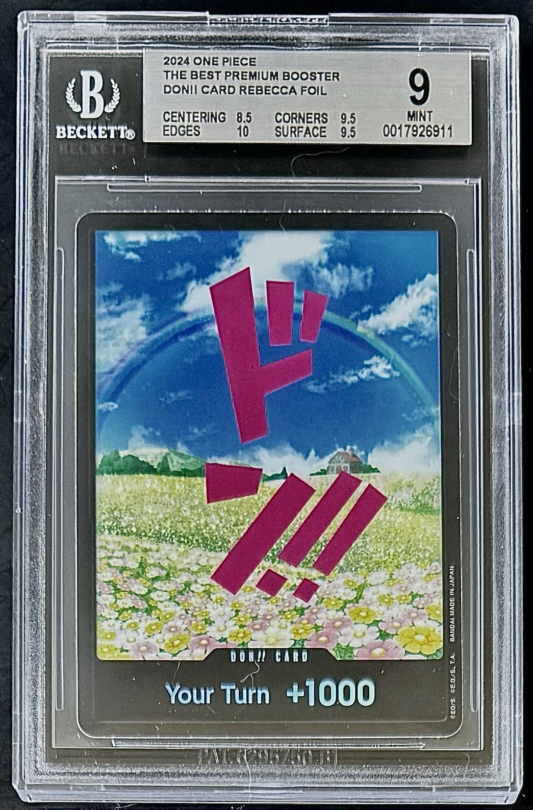 BGS 9 One Piece PRB01 Don!! Card Rebecca - English - Foil - The Best - Graded