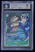 BGS 9 One Piece OP01-052 UC* Raizo Full Art Foil - English - PRB01 - Graded