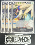 4x One Piece OP13-093 C Morgans - ENG - Regular - Playset - TCG - NM/M