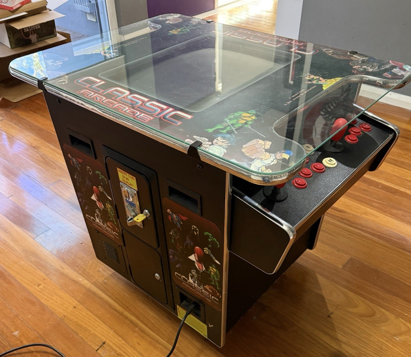 Double Dragon Arcade Cocktail Machine 1200 Games
