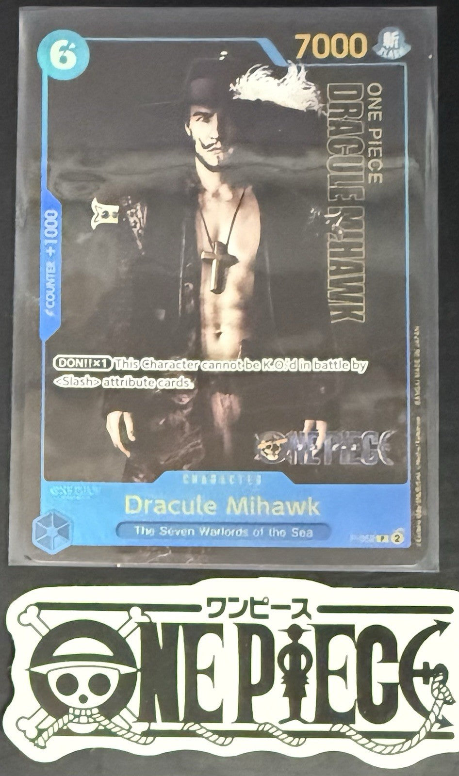 One Piece P-052 P Dracule Mihawk - English -  Live Action - TCG - NM/M