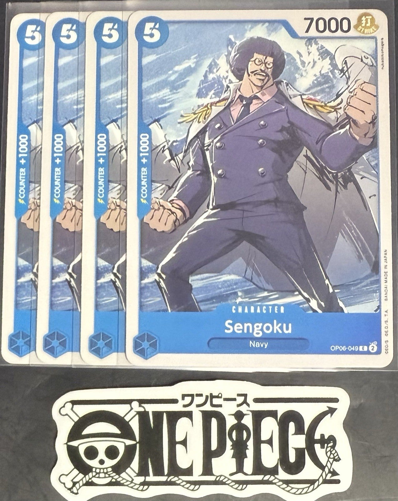 4x One Piece OP06-049 C Sengoku - English - Regular - Playset - NM/M