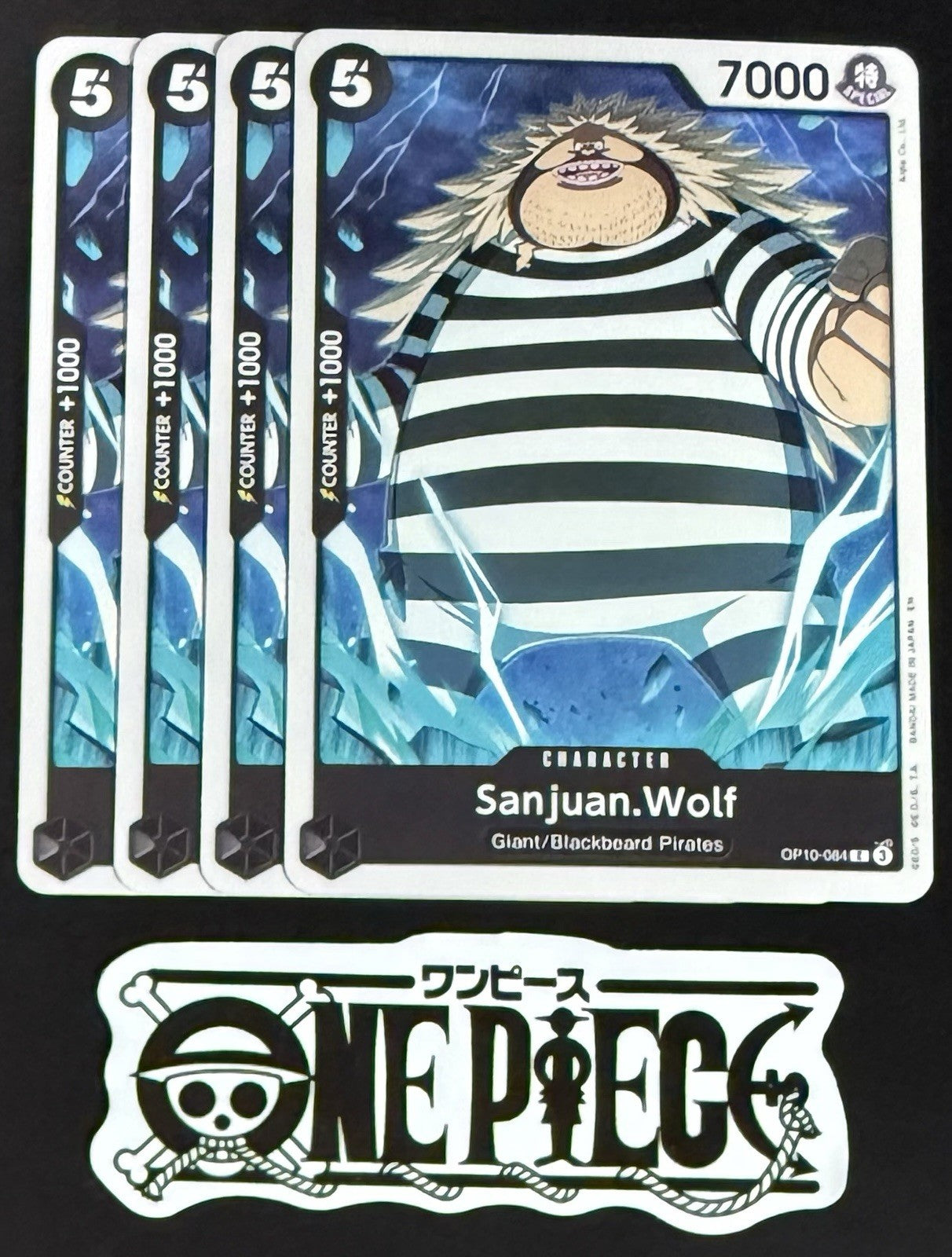 4x One Piece OP10-084 C Sanjuan.Wolf - English - Regular - Playset - TCG - NM/M