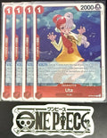 4x One Piece OP09-002 R Uta - English - Foil - Playset - TCG - NM/M