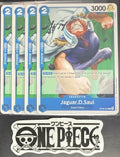 4x One Piece OP06-053 C Jaguar.D.Saul - English - Regular - Playset - NM/M