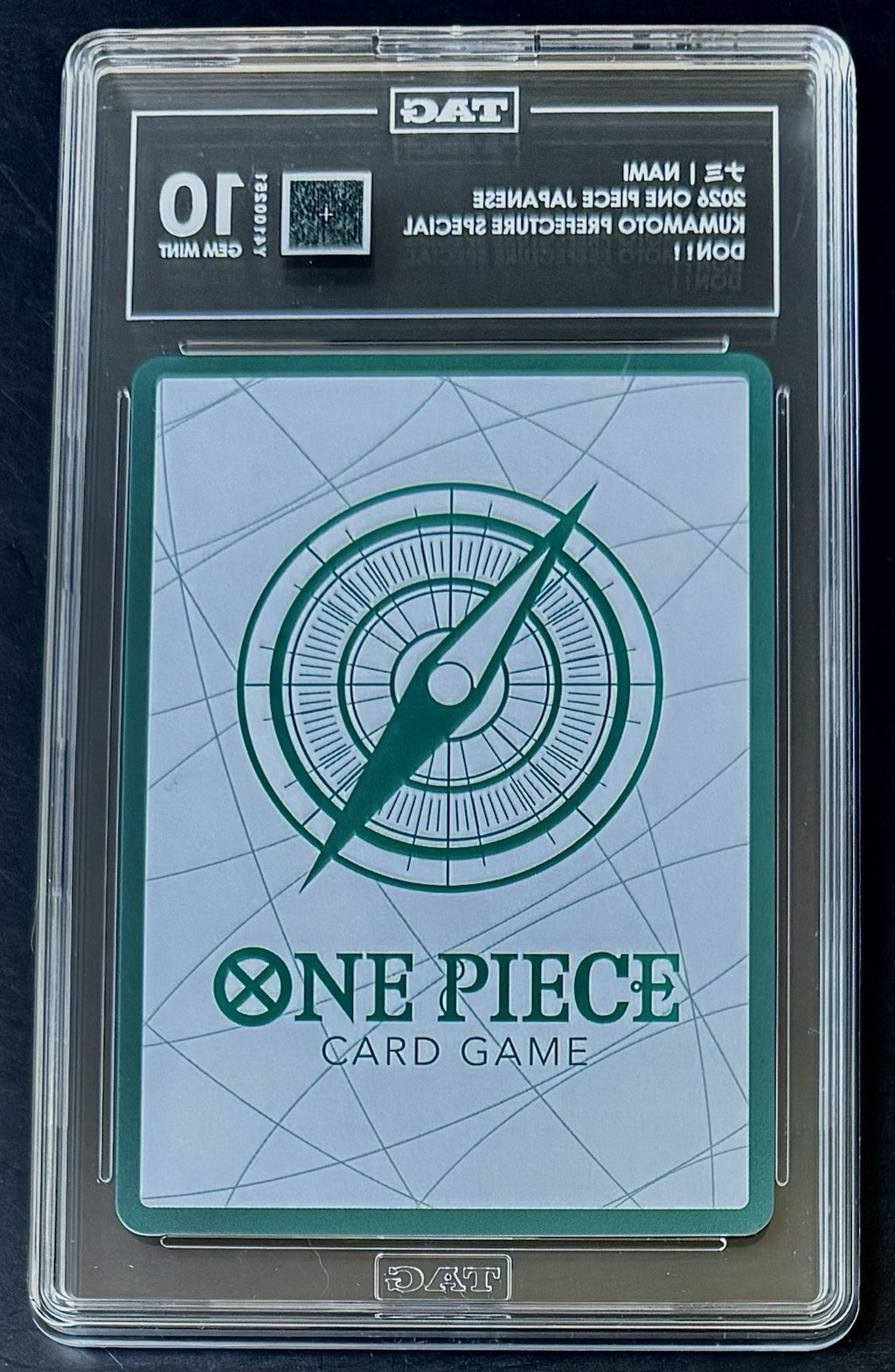 TAG 10 One Piece Don Card - Nami - JP - Kumamoto Prefecture Special Don!!