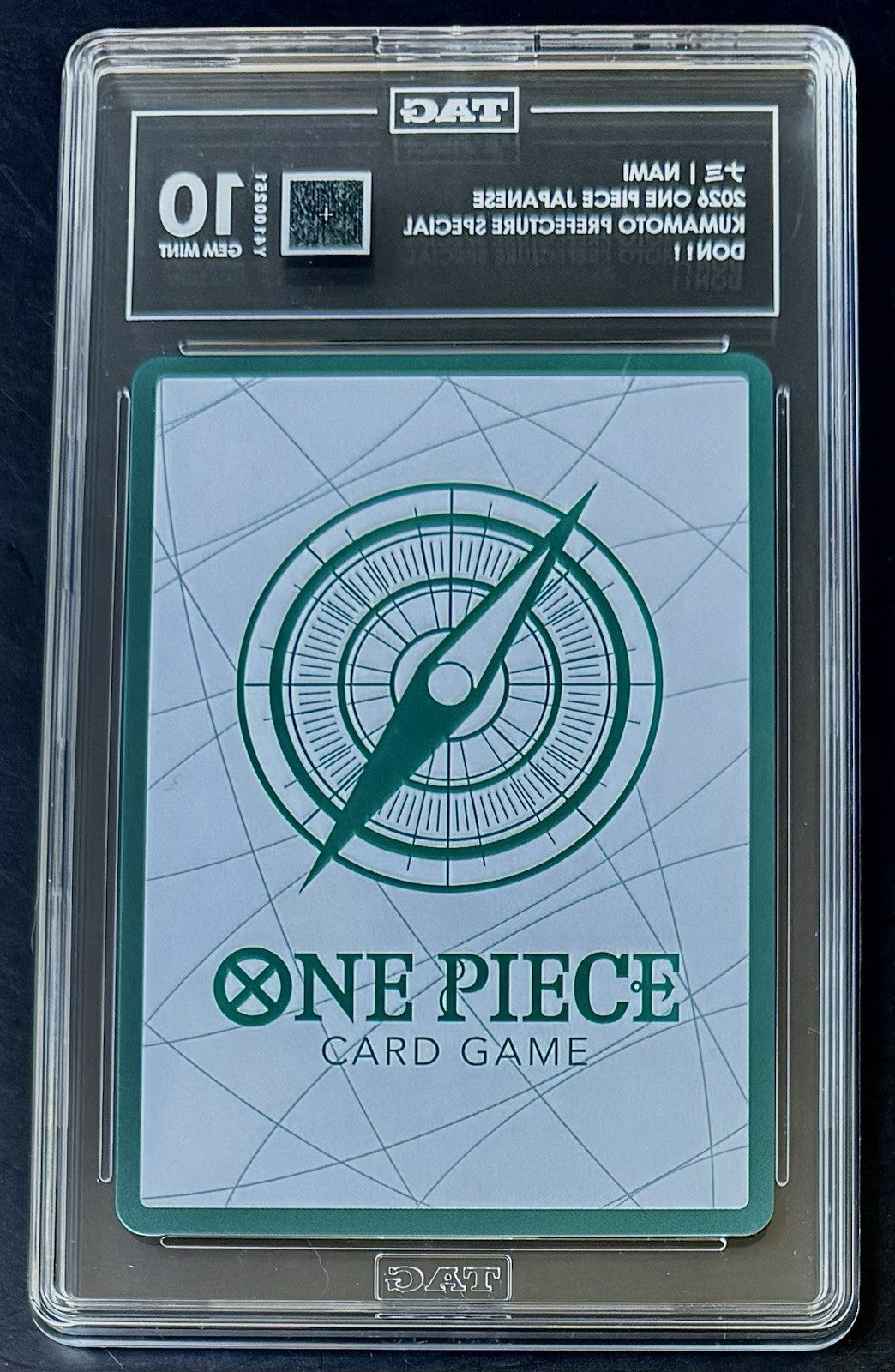 TAG 10 One Piece Don Card - Nami - JP - Kumamoto Prefecture Special Don!!