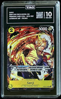 TAG 10 One Piece OP03-102 R Sanji - ENG - Foil - 23-24 Collection - Graded