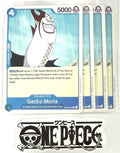 4x One Piece ST03-004 C Gecko Moria - English - Regular - Playset - TCG - NM/M