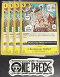 4x One Piece OP07-115 C I Re-Quasar Helllp - English - Regular - Play Set - NM/M
