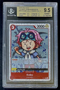 BGS 9.5 One Piece P-014 P Koby Flag Foil - English - PRB01 - Graded