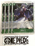 4x One Piece OP05-034 R Baby 5 - Flag Foil - English - Play Set - TCG - NM/M