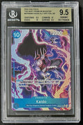 BGS 9.5 One Piece OP04-044 SR* Kaido Full Art Foil - English - PRB01 - Graded