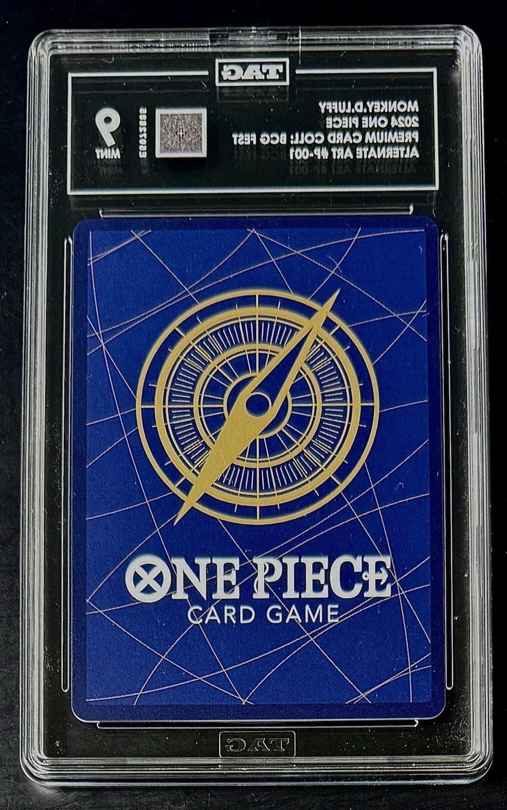 TAG 9 One Piece P-001 P - Monkey.D.Luffy - Alt Art - EN - Foil - BCG Fest 23-24