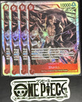 4x One Piece ST23-002 SR - Shanks - EN - Foil - Play Set - TCG - NM/M