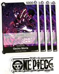 4x One Piece OP09-085 C Gecko Moria - English - Playset - TCG - NM/M