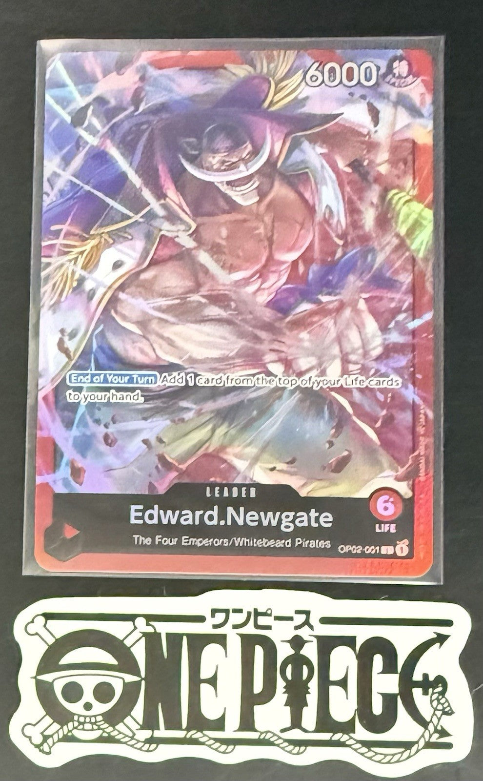 One Piece OP02-001 L Edward Newgate - English - Foil - Playset - TCG - NM/M