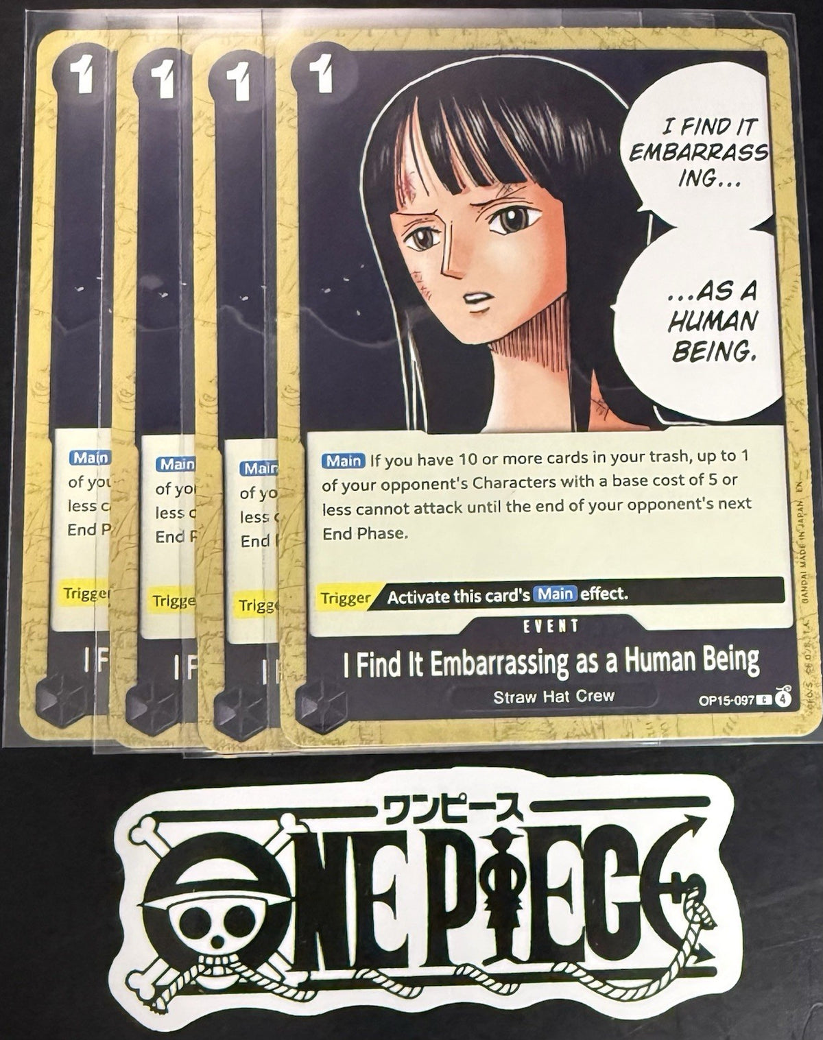 4x One Piece OP15-097 C - I find it... - EN - Regular - Play Set - TCG - NM/M
