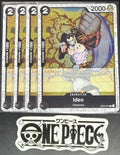 4 x One Piece OP04-077 C Ideo - English - PRB02 Foil - Playset - NM/M