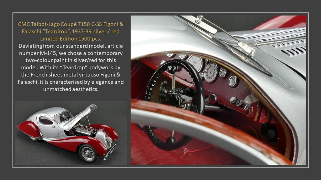 CMC M-165 Talbot-Lago Coupe T150 C-SS Figoni & Falaschi “Teardrop” 1937-39, 1:18