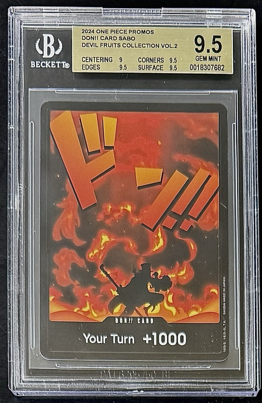 BGS 9.5 One Piece Don Card Sabo - English - Devil Fruit Collection - Graded