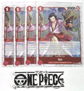 4x One Piece OP03-003 R Izo - Flag Foil - English - Playset - TCG - NM/M