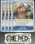 4 x One Piece OP07-040 UC Crocodile - English - PRB02 Foil - Playset - NM/M