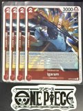4x One Piece OP04-002 R - Igaram - EN - Foil - Playset - TCG - NM/M