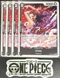 4x One Piece OP05-079 UC Viola - ENG - Regular - Play Set - TCG - NM/M