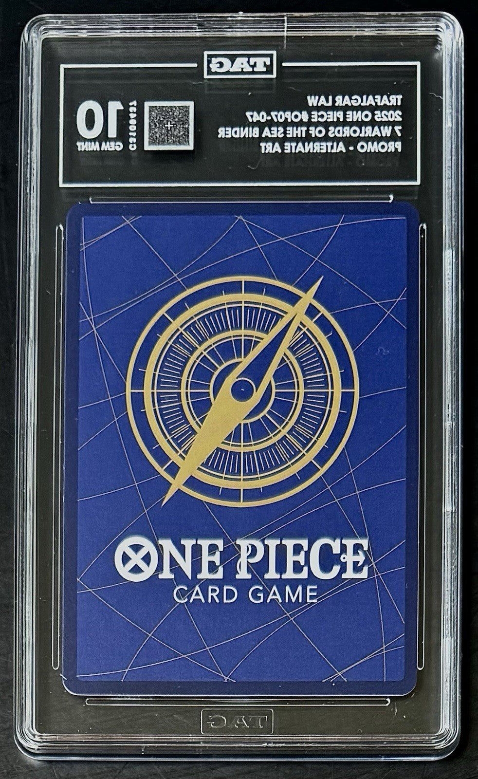 TAG 10 One Piece OP07-047 R - Trafalgar Law - Alt Art - EN - Foil - Graded