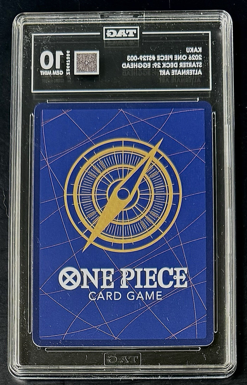 TAG 10 One Piece ST29-003 C* - Kaku - Alt Art - EN - Foil - Egghead