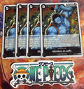 4x One Piece OP07-091 R Monkey.D.Luffy - ENG - Foil - Playset - TCG - NM/M