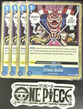 4x One Piece OP09-057 R Cross Guild - English - Foil - Playset - TCG - NM/M