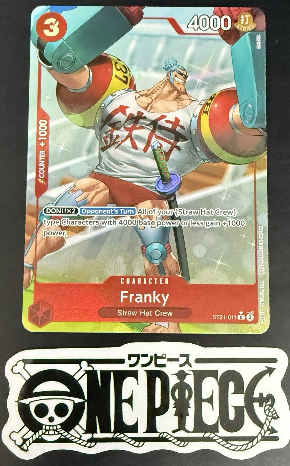 One Piece ST21-011 C* Franky Alt Art - ENG - Foil - TCG - NM/M