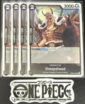 4x One Piece OP08-083 UC Sheepshead - ENG - Regular - Play Set - TCG - NM/M