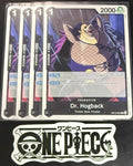 4x One Piece OP15-084 C - Dr. Hogback - EN - Regular - Play Set - TCG - NM/M