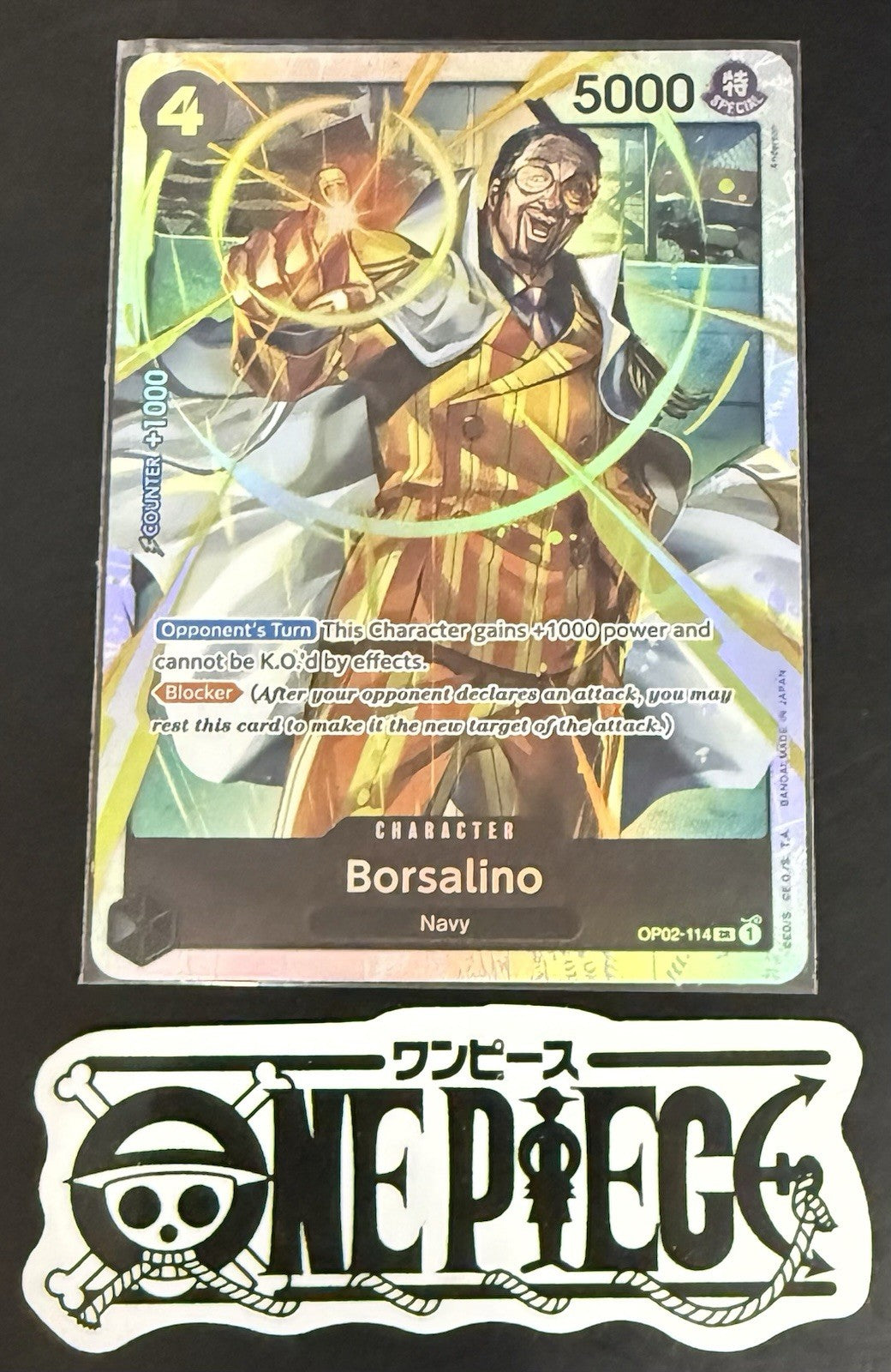 One Piece OP02-114 SR - Borsalino - EN - Foil - Paramount War - TCG - NM/M