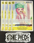 4x One Piece OP13-109 UC Jewelry Bonney - ENG - Regular - Playset - TCG - NM/M