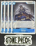 4x One Piece OP14-048 C Shiryu - ENG - Regular - Playset - NM/M