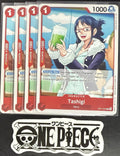 4 x One Piece OP11-007 C Tashigi - ENG - Regular - Playset - TCG - NM/M