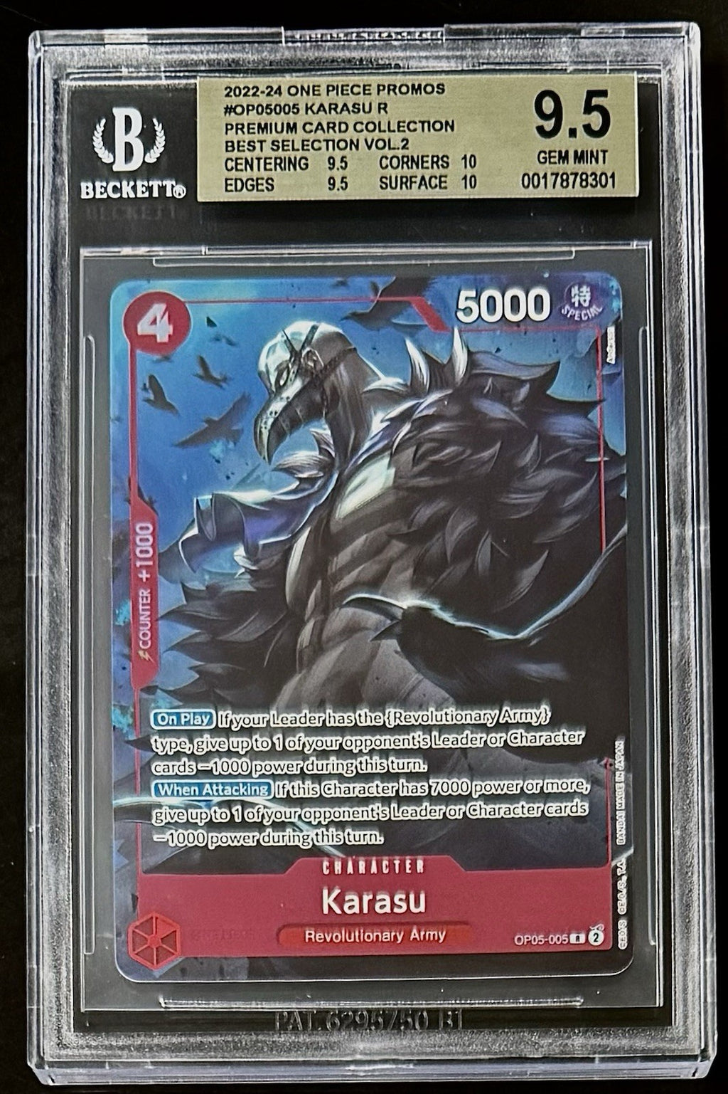 BGS 9.5 One Piece OP05-005 R - Karasu - EN - Foil - Best Selection Vol.2