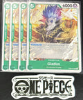 4x One Piece OP05-025 C Gladius - ENG - Play Set - Regular - TCG - NM/M