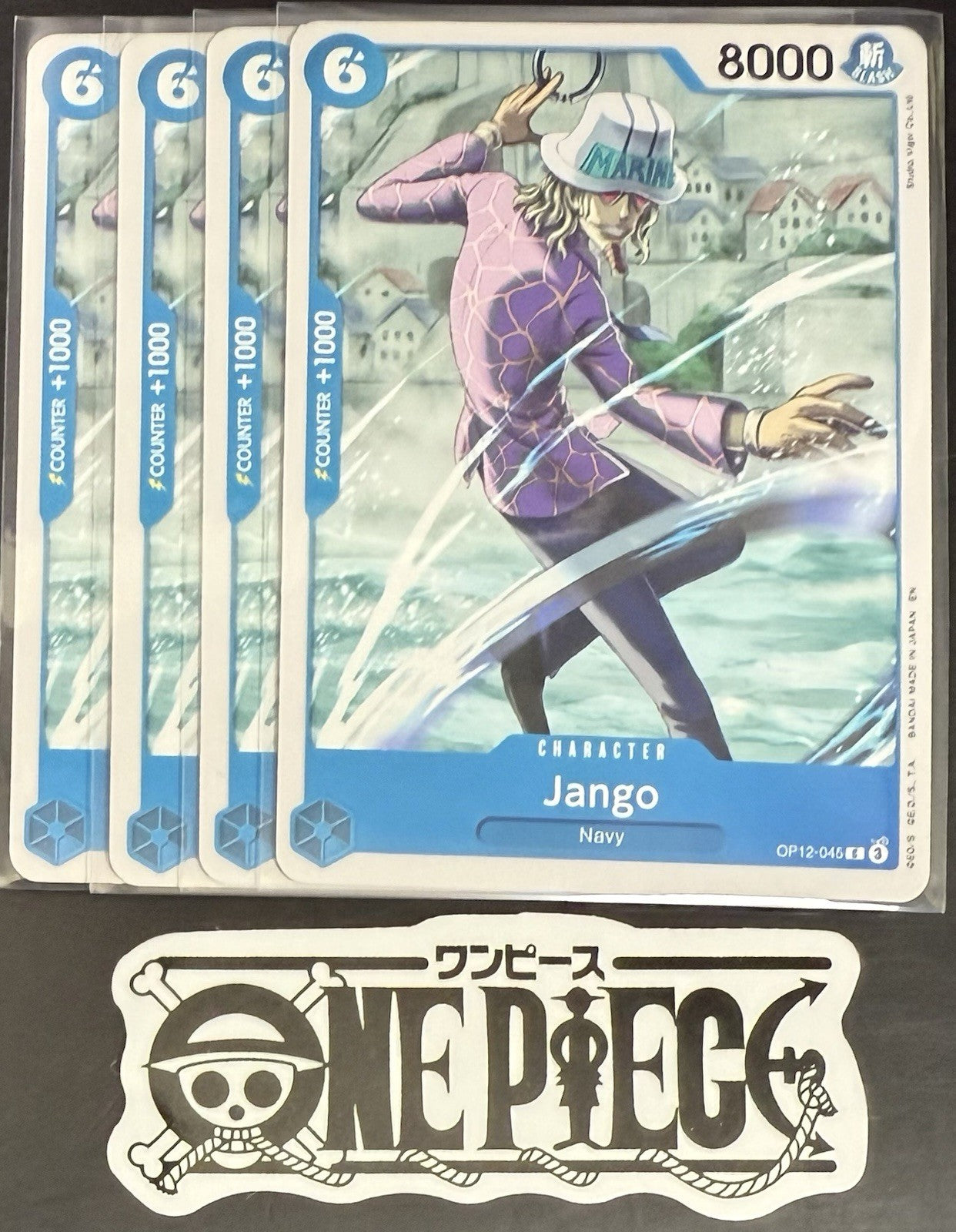 4 x One Piece OP12-045 C Jango - ENG - Regular - Playset - NM/M