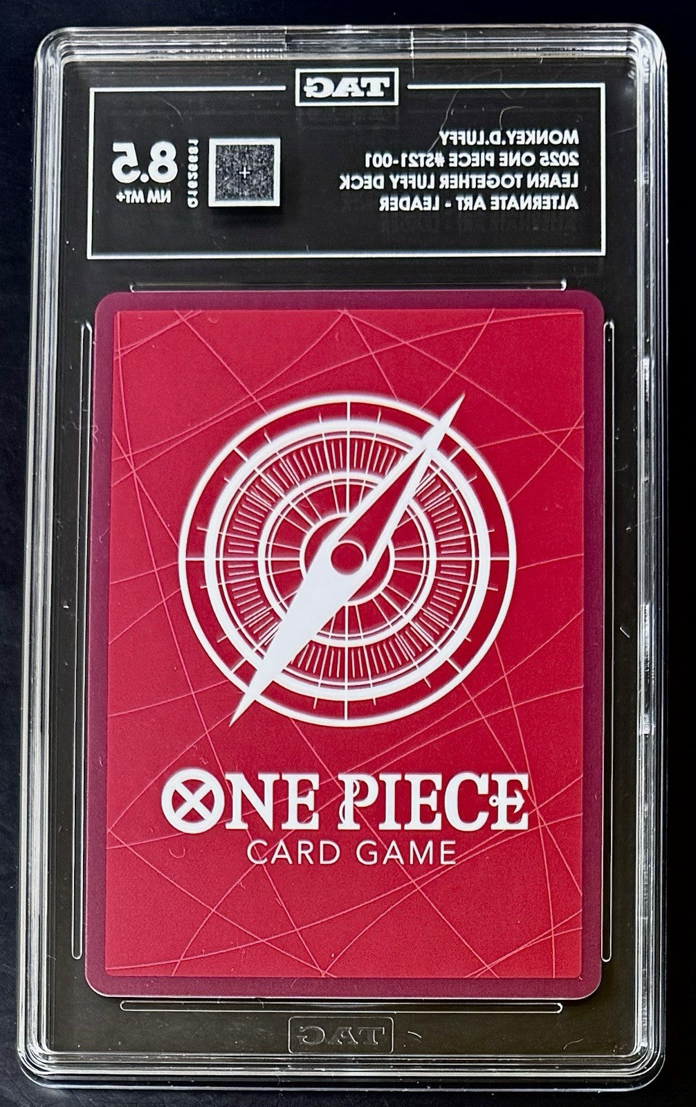 TAG 8.5 One Piece ST21-001 L - Monkey.D.Luffy - Alt Art - EN - Learn Together