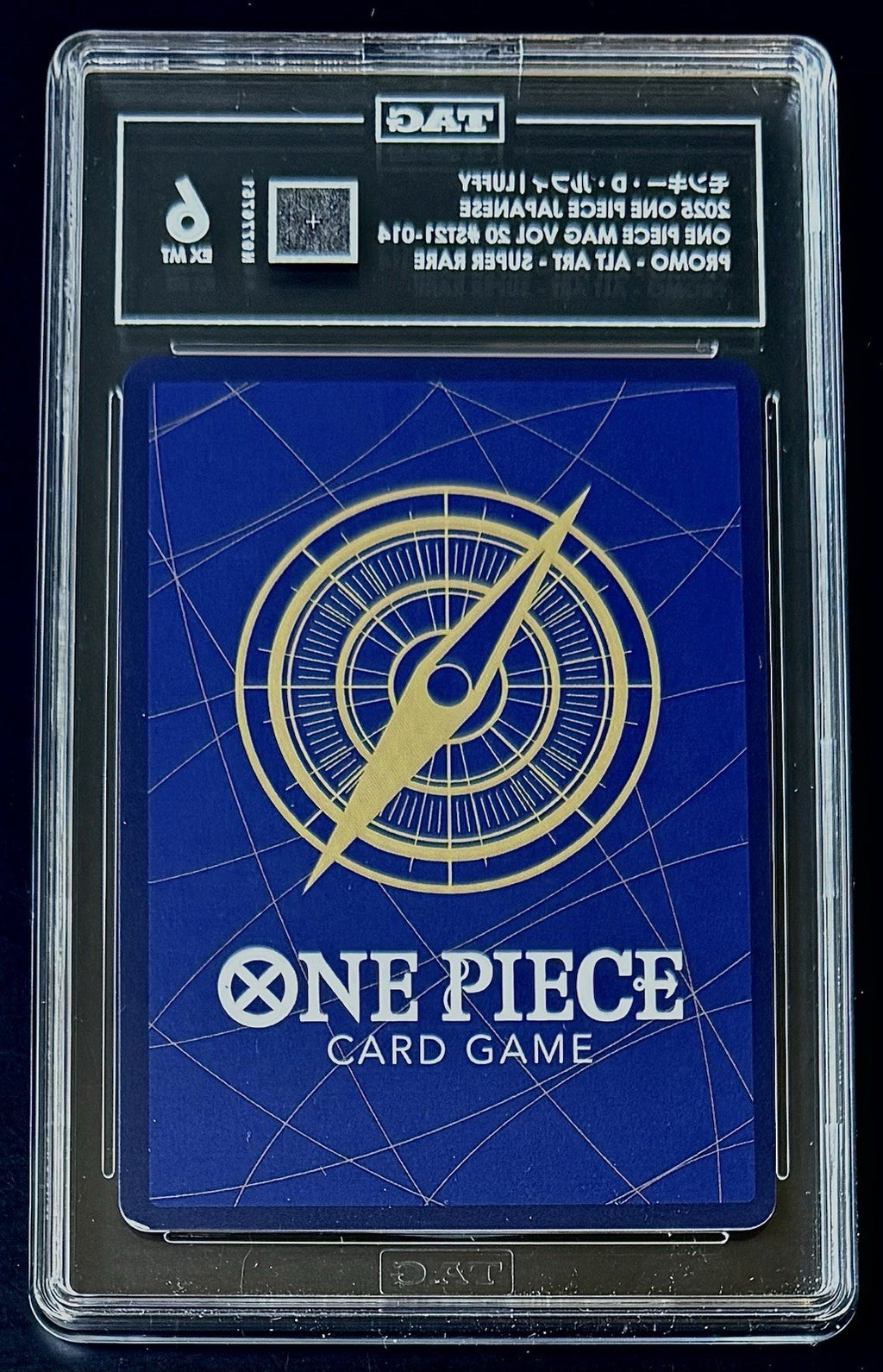 TAG 6 One Piece ST21-014 SR Monkey.D.Luffy - JP - Foil - Magazine Promo- Graded