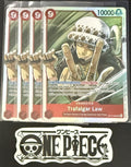 4x One Piece OP14-009 SR - Trafalgar Law - EN - Foil - Play Set - NM/M